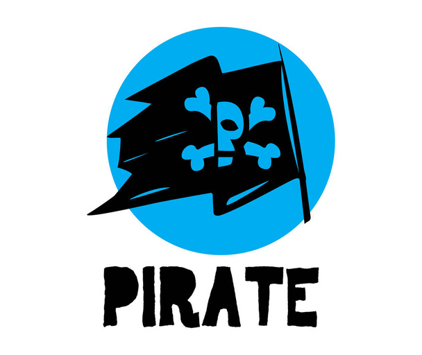 Πειρατής λογότυπο έννοια - Διάνυσμα, εικόνα