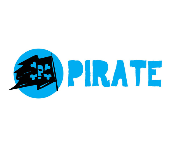 Piraten-Logo-Konzept - Vektor, Bild
