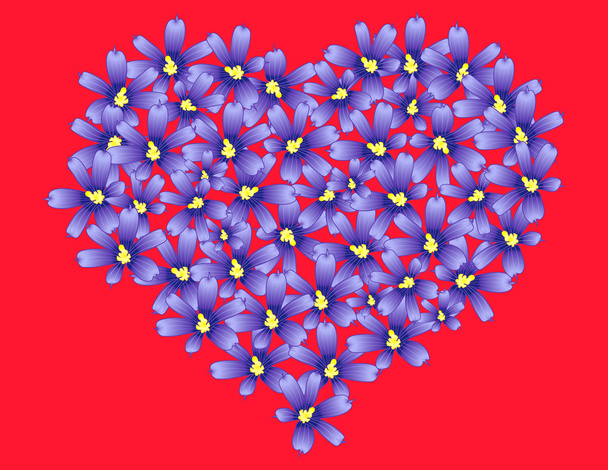 srdce fialová - Vektor, obrázek