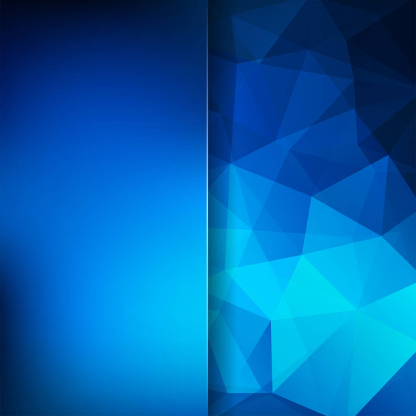 abstrakte geometrische Stil blauer Hintergrund. Hintergrund mit Glas verschwimmen lassen. Vektorillustration - Vektor, Bild