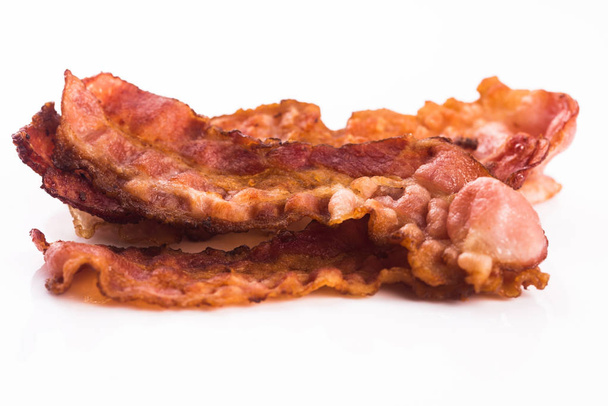 Cooked Smoked Bacon Strips - Photo, Image