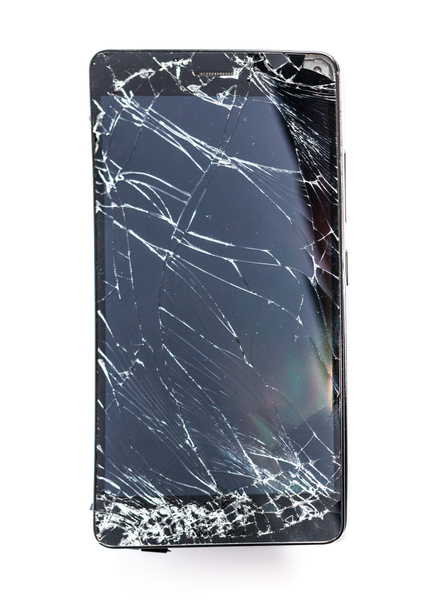 Telefone celular com tela quebrada - Foto, Imagem