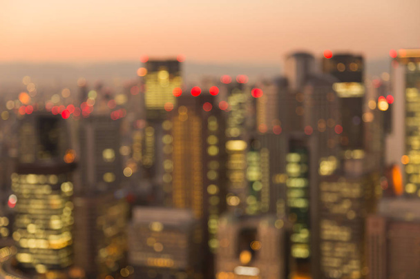 Osaka city rozmazané světla noční zobrazení - Fotografie, Obrázek