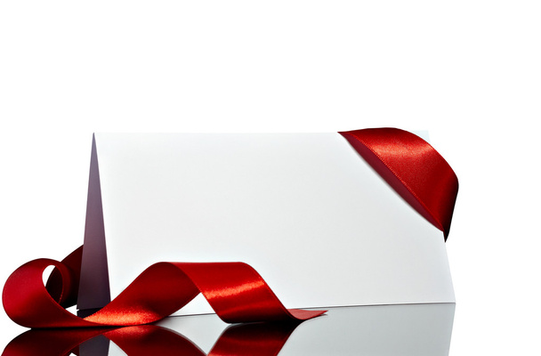 tarjeta de felicitación con nota de cinta navideña
 - Foto, imagen
