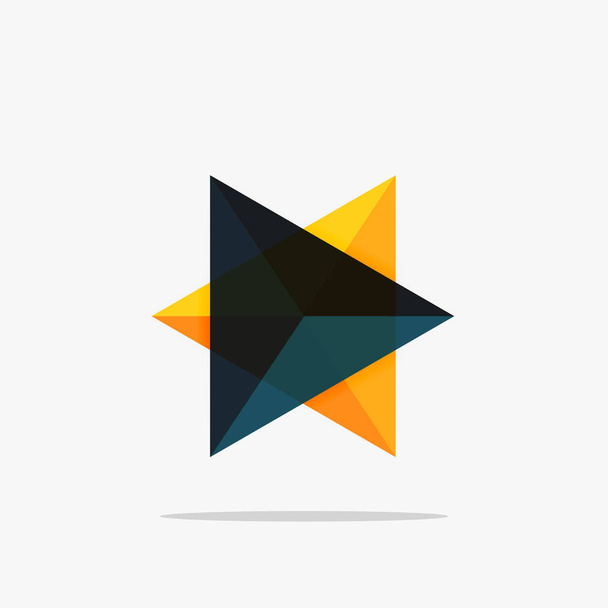 Šablona prázdného trojúhelníku podnikání rozložení - Vektor, obrázek