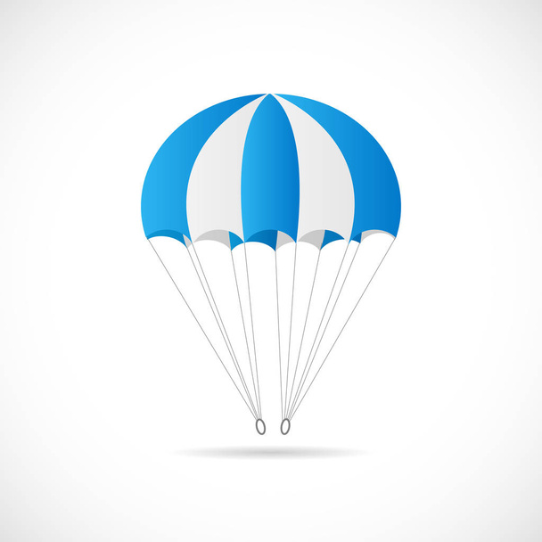 Blauwe Parachute illustratie - Vector, afbeelding