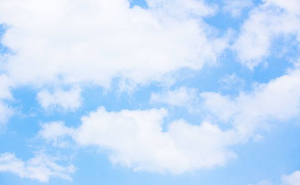Blue Sky With White Clouds - Valokuva, kuva