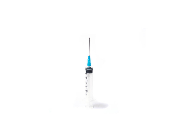 injekční stříkačka pro injekce, léčbu, zdravotní, stříkačka, bílá, výbava - Fotografie, Obrázek