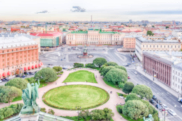 Розфокусовані фону з панорамним видом на над Санкт-Петербург, Російська Федерація - Фото, зображення