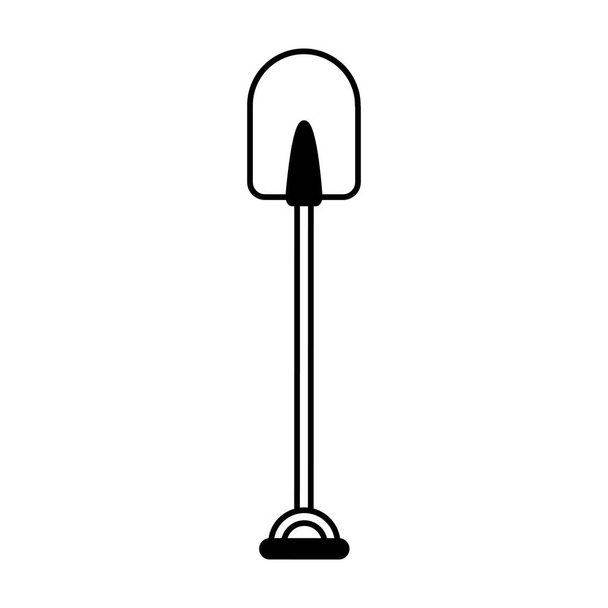 значок інструменту для садівництва лопатою
 - Вектор, зображення