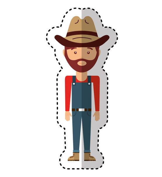 farmer avatar character icon - Vector, Image