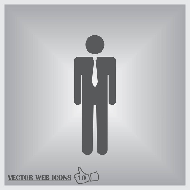 Hombre icono vector web
. - Vector, Imagen