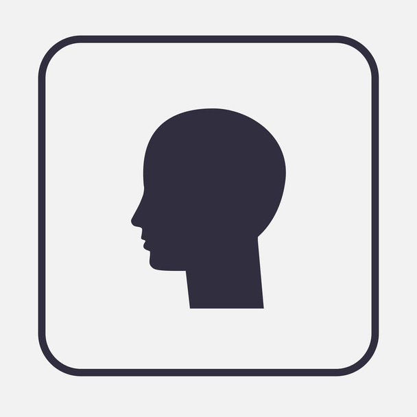 man head profile picture - Vector, Image