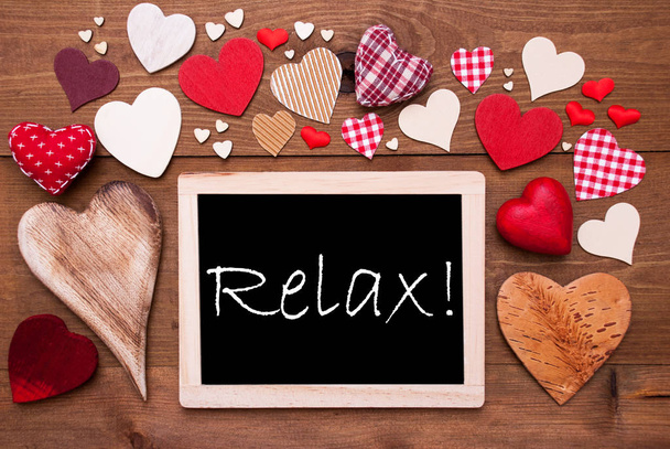 One Chalkbord, Many Red Hearts, Relax - Foto, immagini