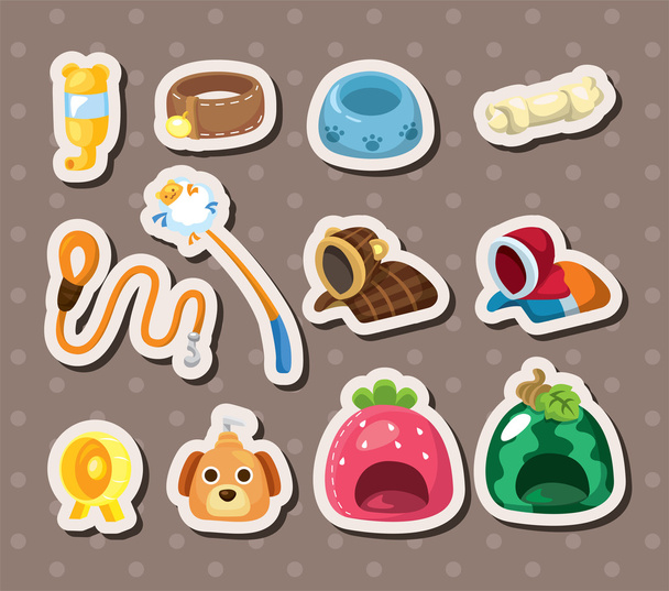 pet tool stickers - Vector, Image
