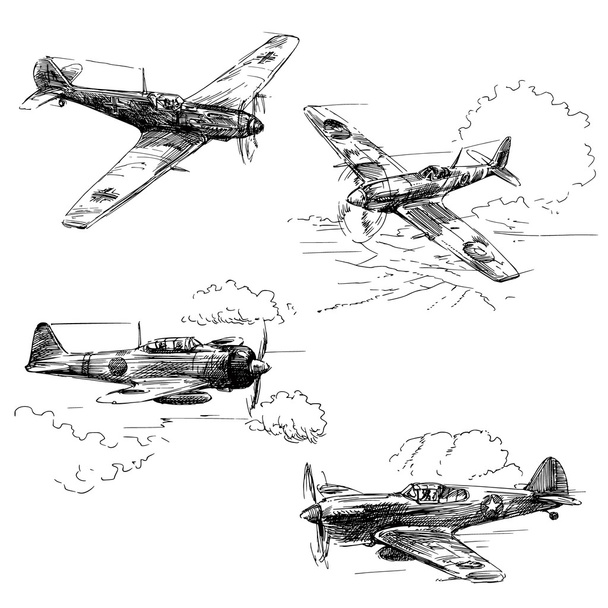 Другої світової війни літаки
 - Вектор, зображення