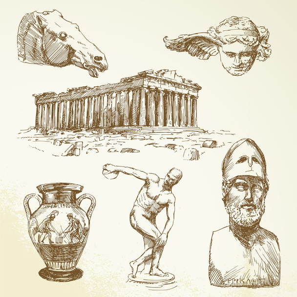 Ancient greece - Vector, Image