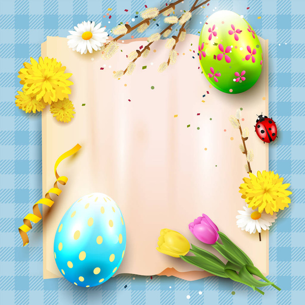 Cute Easter background - Vektor, obrázek