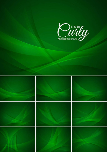 Curly  abstract background - Vector, Image