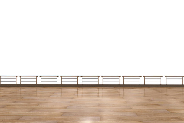 пустая терраса на белом фоне
 - Фото, изображение