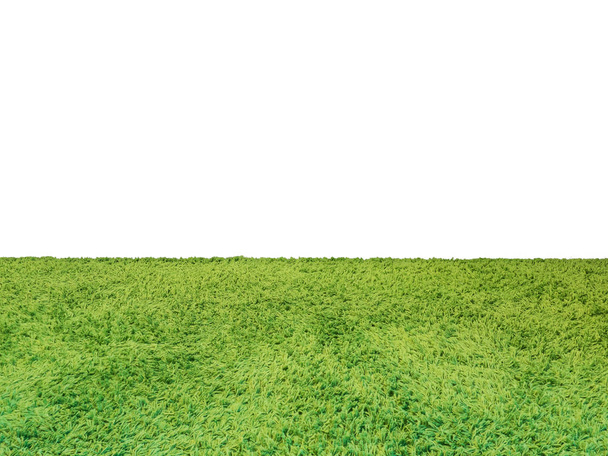 tapis vert sur fond blanc
 - Photo, image
