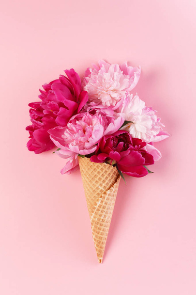 pink peony flowers - Foto, Imagem