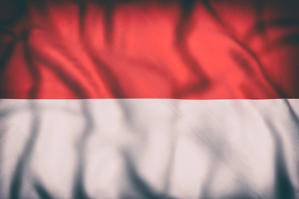Republic of Indonesia flag waving - Foto, immagini