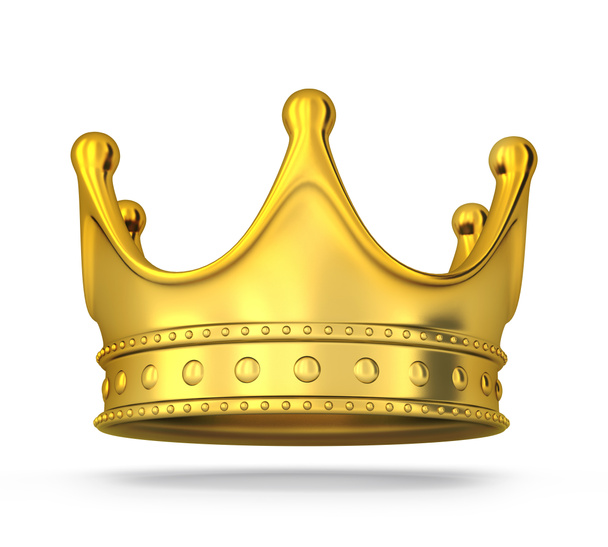 Gold Crown isolated - Photo, Image