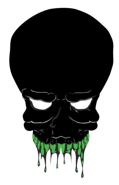 Scary Skull Vector Ilustración
 - Vector, imagen