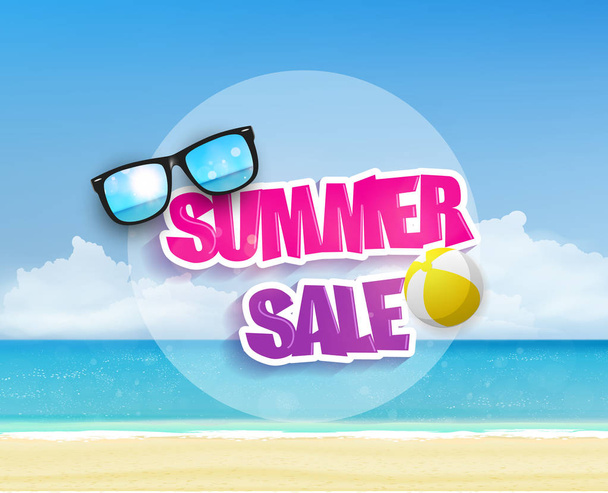 Summer sale concept - Vetor, Imagem