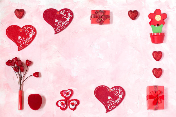 Festlicher Hintergrund zum Valentinstag  - Foto, Bild