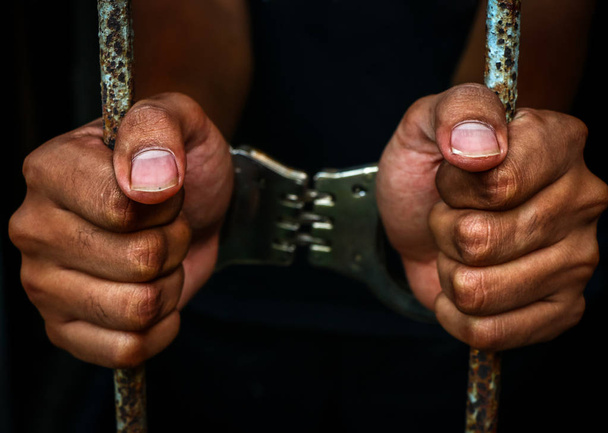Human hand of prisoner  - Φωτογραφία, εικόνα