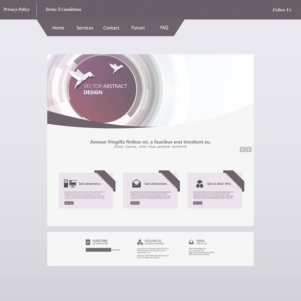 modernes Website-Template-Design - Vektor, Bild
