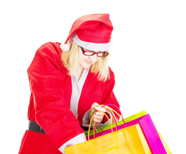 Santa claus with bags - Фото, зображення