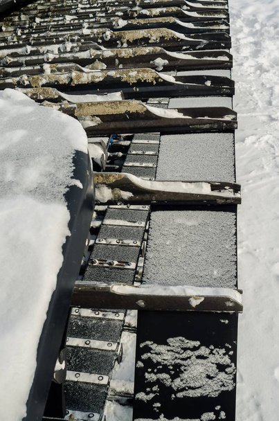 Maszyna do czyszczenia śniegu na stokach - Zdjęcie, obraz