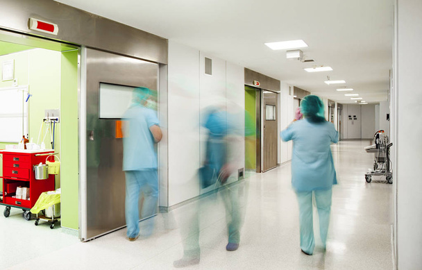Surgery blurred doctors hospital - Foto, imagen