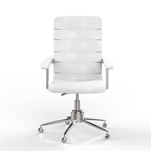 white office chair on white background - Photo, Image