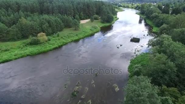 вид з повітря на річку
 - Кадри, відео