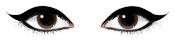 Güzel gözleri illüstrasyon vektör - Fotoğraf, Görsel