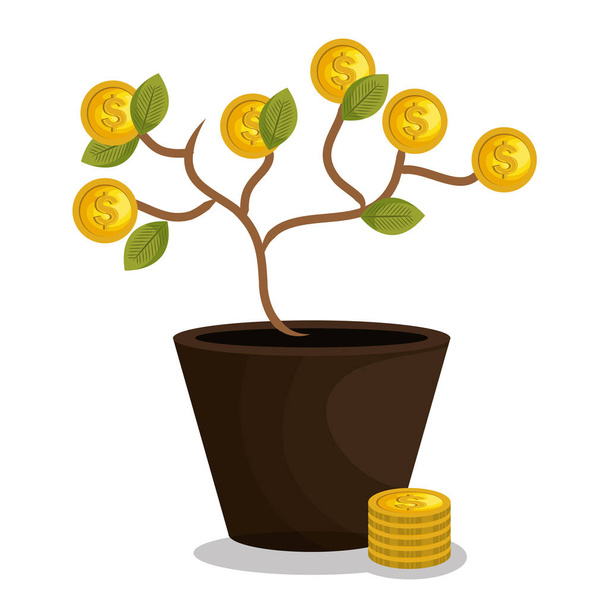 crowdfunding savings concept icon - Vetor, Imagem