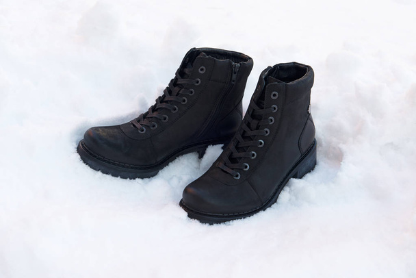 Winter boots isolated on background - Φωτογραφία, εικόνα