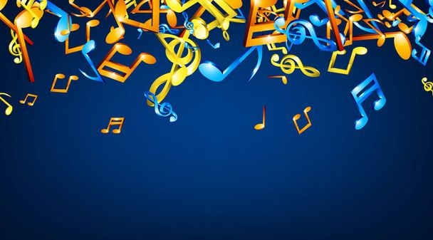 musical notes template - Vector, afbeelding