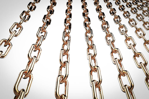 cadenas de metal brillante
 - Foto, Imagen