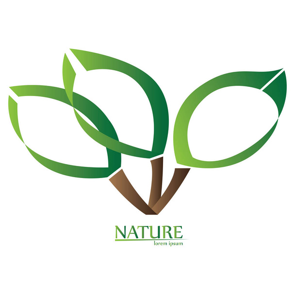 Isolated nature logo - Vektori, kuva