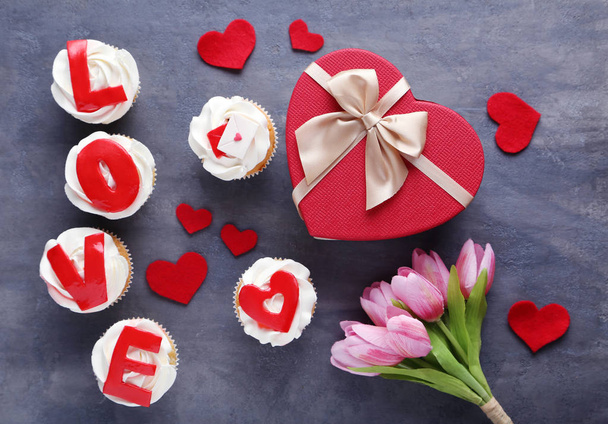 Savoureux cupcakes Saint-Valentin
 - Photo, image