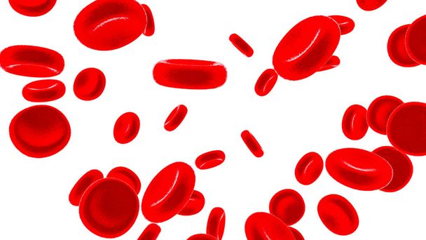 Rote Blutkörperchen 3d rendern - Foto, Bild
