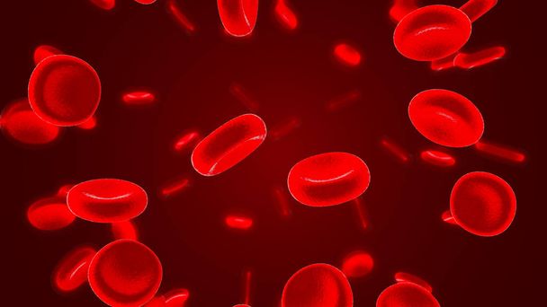 Red blood cells 3D render - Photo, Image