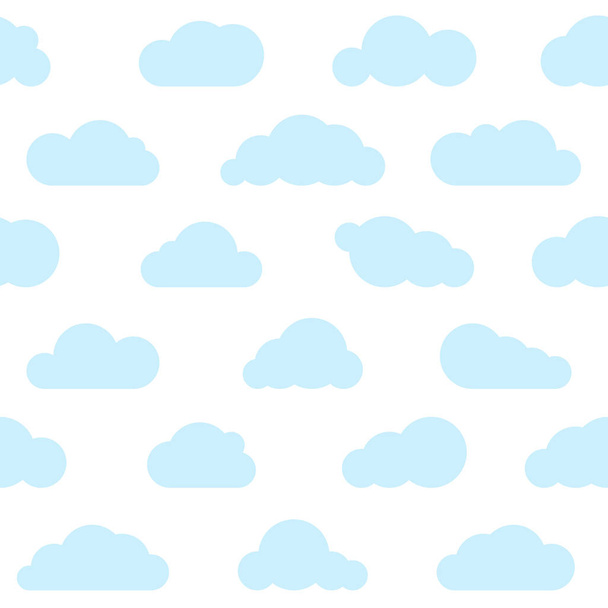 Siniset pilvet saumaton kuvio
 - Vektori, kuva