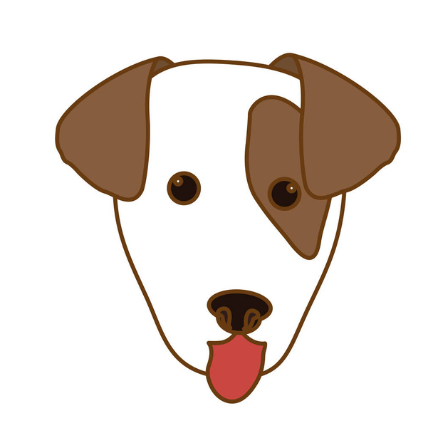 Icona faccia cane - Vettoriali, immagini