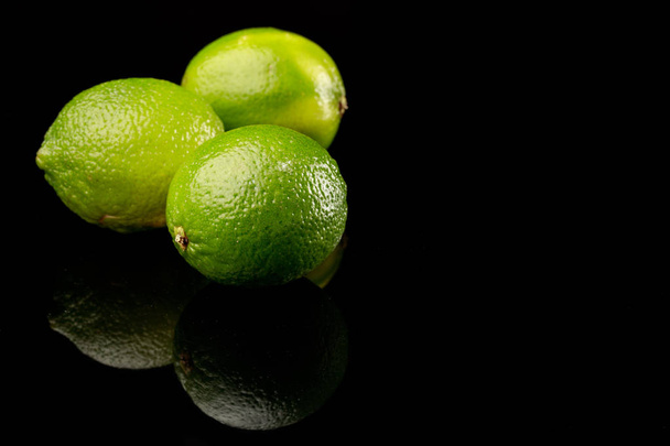 Three green limes - 写真・画像